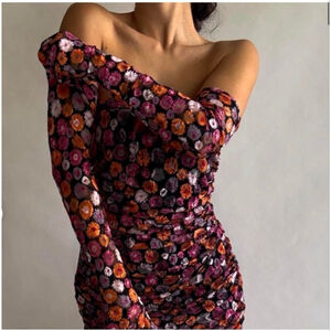 Women's Miscreants Strapless Floral Mini Size 6